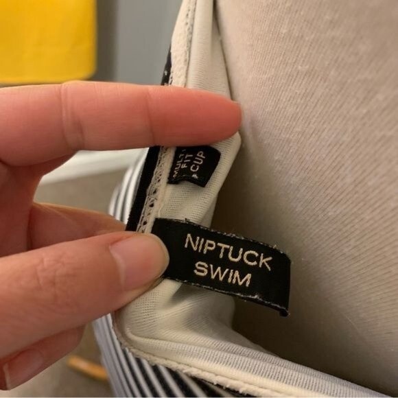 NIPTUCK SWIM Black White Gold One-piece Swimsuit - Medium - Picture 7 of 11